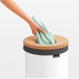 Brabantia white cork lid laundry bin 60L (British brand)