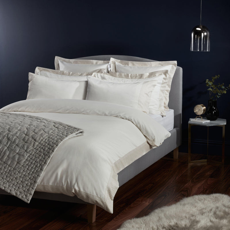 John Lewis Treviso cotton pillowcase cream 300 thread count, UK version