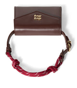 Harrods Miu Miu Leather Chain Wallet (H8.5cm x W10.5cm)- Buy online at McGrocer