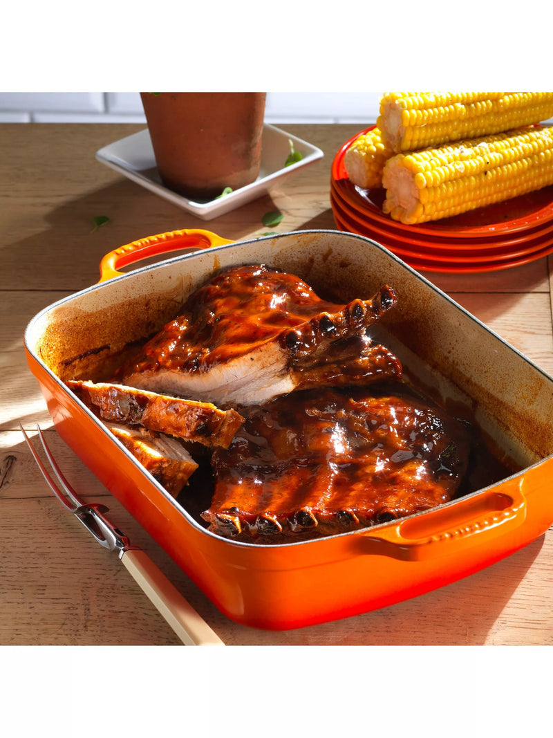 Le Creuset Signature Cast Iron Roaster, Volcanic, 33cm