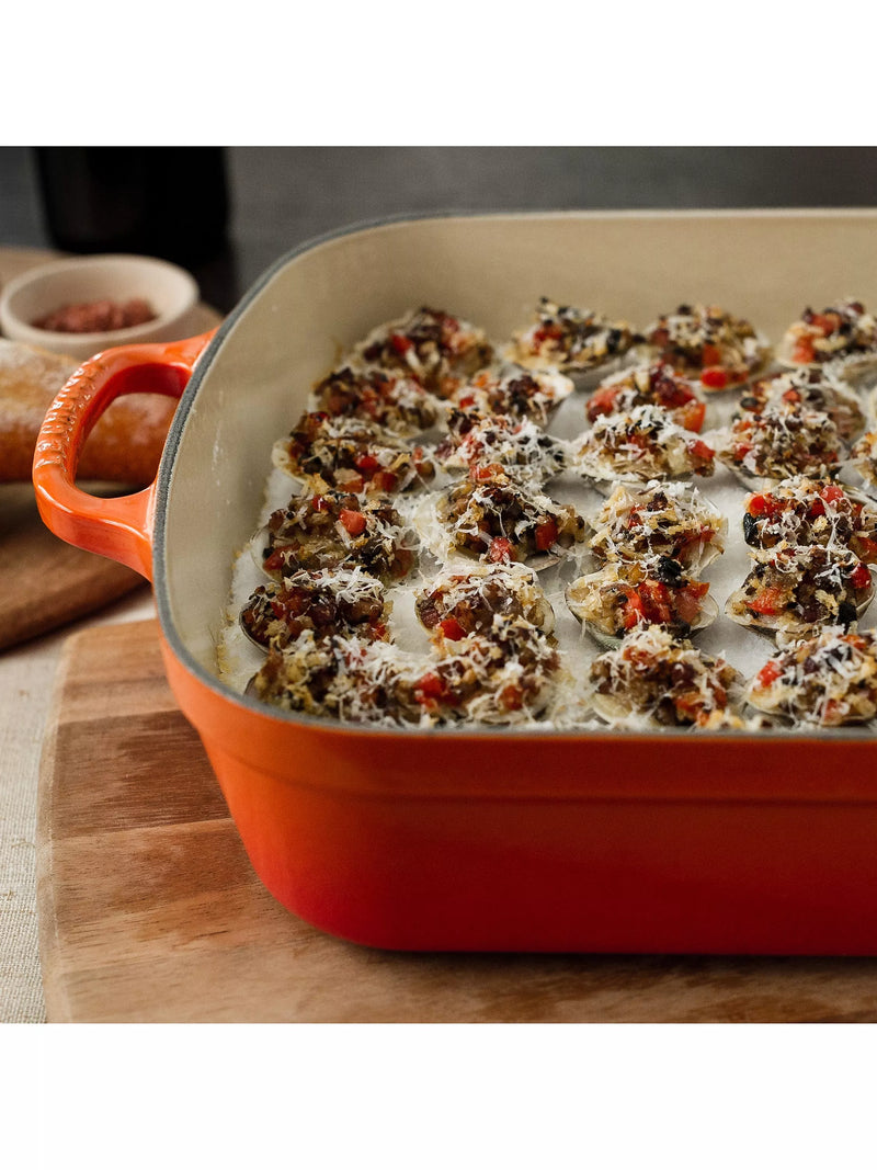 Le Creuset Signature Cast Iron Roaster, Volcanic, 33cm
