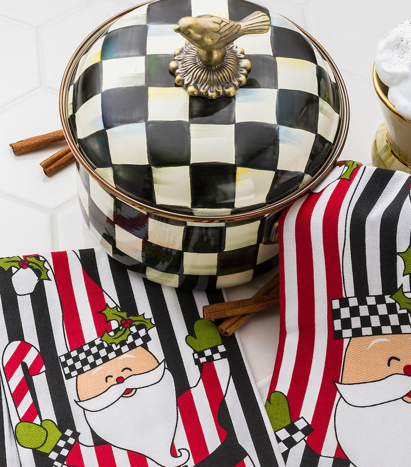 MacKenzie-Childs Courtly Check saucepan 20.5cm (British brand)