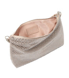 Jimmy Choo Callie clutch bag suede crystal embellishments (British brand)