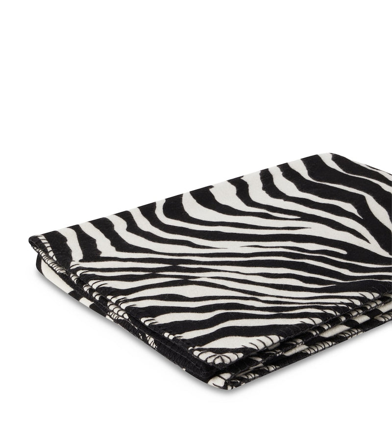 Dolce&Gabbana wool-silk zebra print blanket 140cm x 180cm - British product