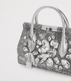 Dolce&Gabbana Marlene embroidered top-handle bag with rhinestones - British product
