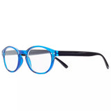 John Lewis Magnif Eyes St Louis Very Narrow Fit Reading Glasses Cobalt/Black- Buy online at McGrocer
