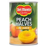 Del Monte canned peach halves in juice 415g - British product