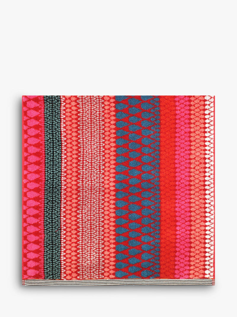 Margo Selby John Lewis Faversham towel red 100% cotton (British brand)