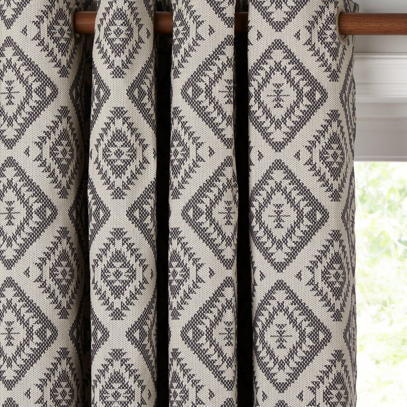 John Lewis Native Weave pair lined eyelet curtains 228cm drop, UK version
