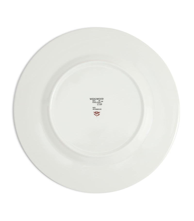Wedgwood bone china red splendour plate 27cm (British brand)