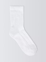 John Lewis John Lewis Children's Pellerine Ankle Socks, Pack of 5, White- Buy online at McGrocer
