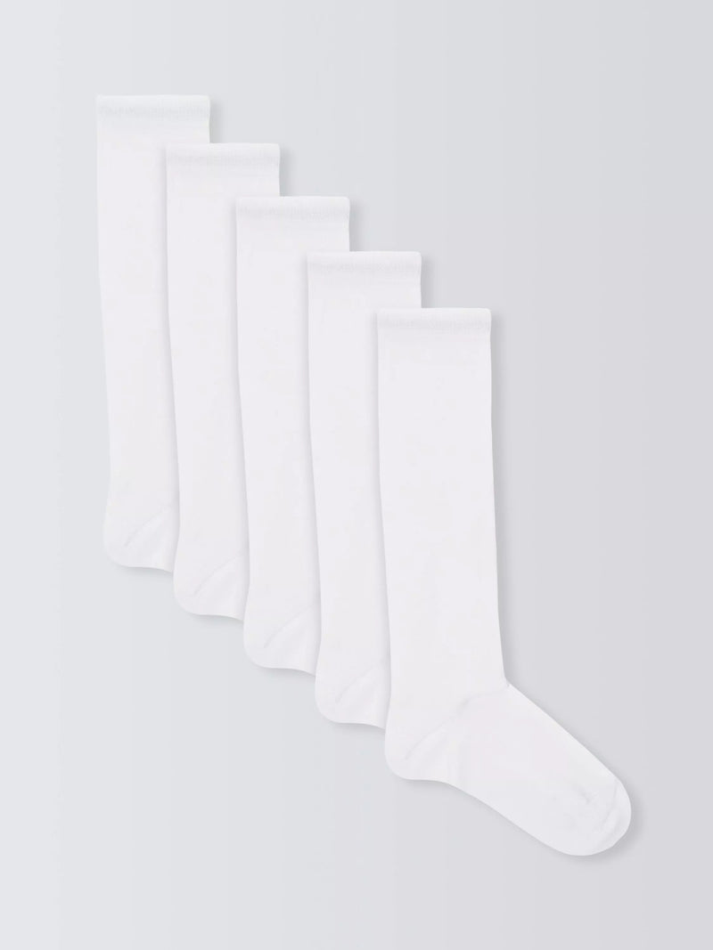 John Lewis Kids' Knee High Socks Pack of 5