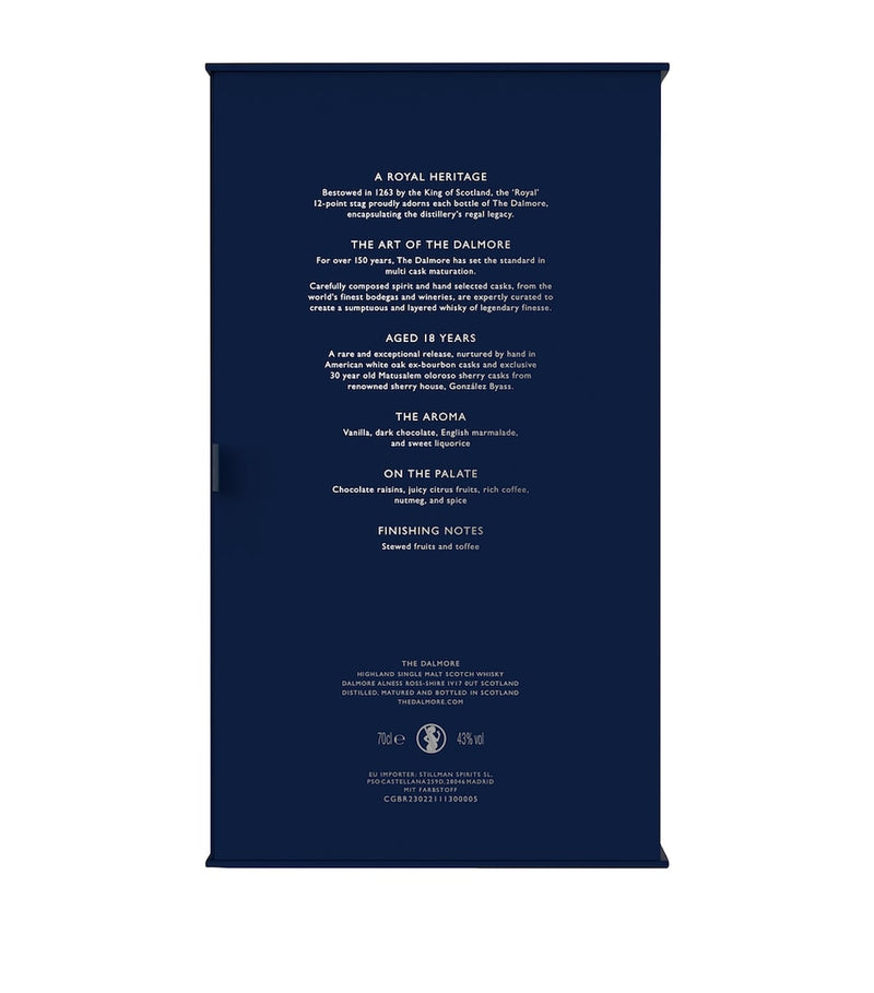 The Dalmore 18-Year-Old 2022 Edition Single Malt Scotch Whisky 70cl (British brand)