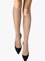 John Lewis Wolford Satin Touch Cosmetic 20 Denier Knee High Socks- Buy online at McGrocer
