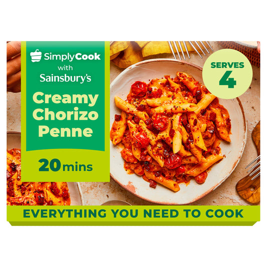Sainsbury's Simply Cook Creamy Chorizo Penne Meal Kit GOODS Sainsburys   