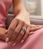 Boodles Medium Raindance platinum diamond ring - British product