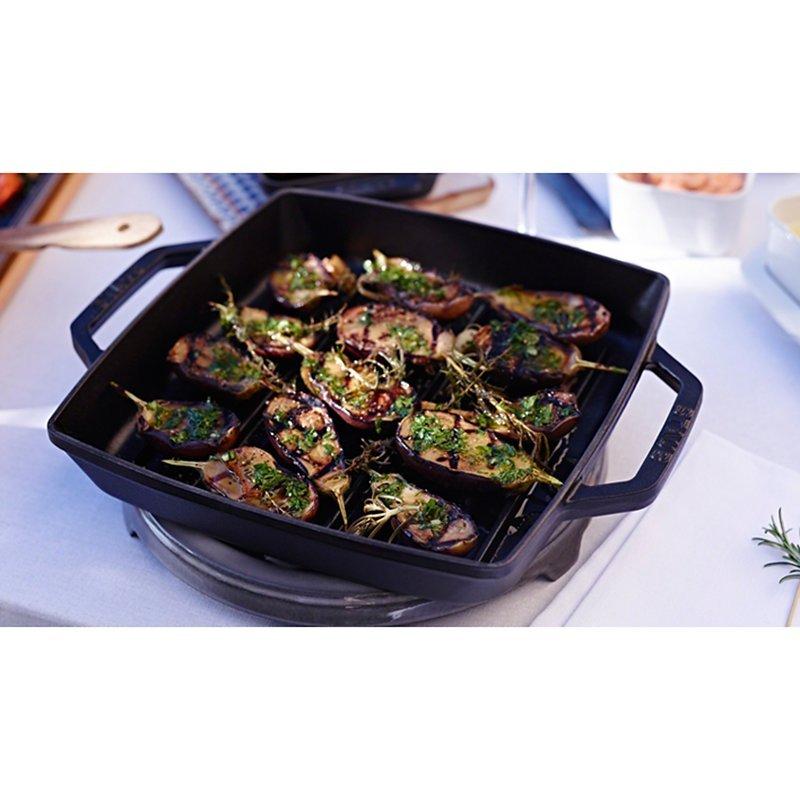 Staub cast iron grill pan black 29cm (British brand)