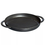 STAUB round black grill pan 29cm (British brand)