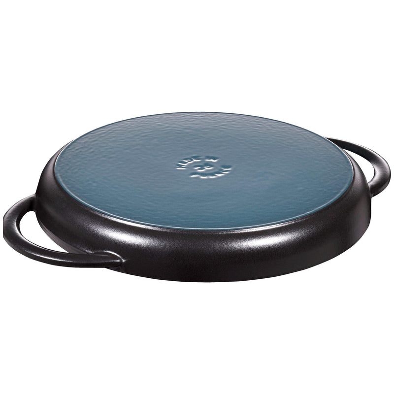 STAUB round black grill pan 29cm (British brand)