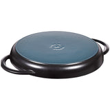 STAUB round black grill pan 29cm (British brand)