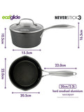 Eaziglide professional non-stick saucepan with lid 16cm - British product