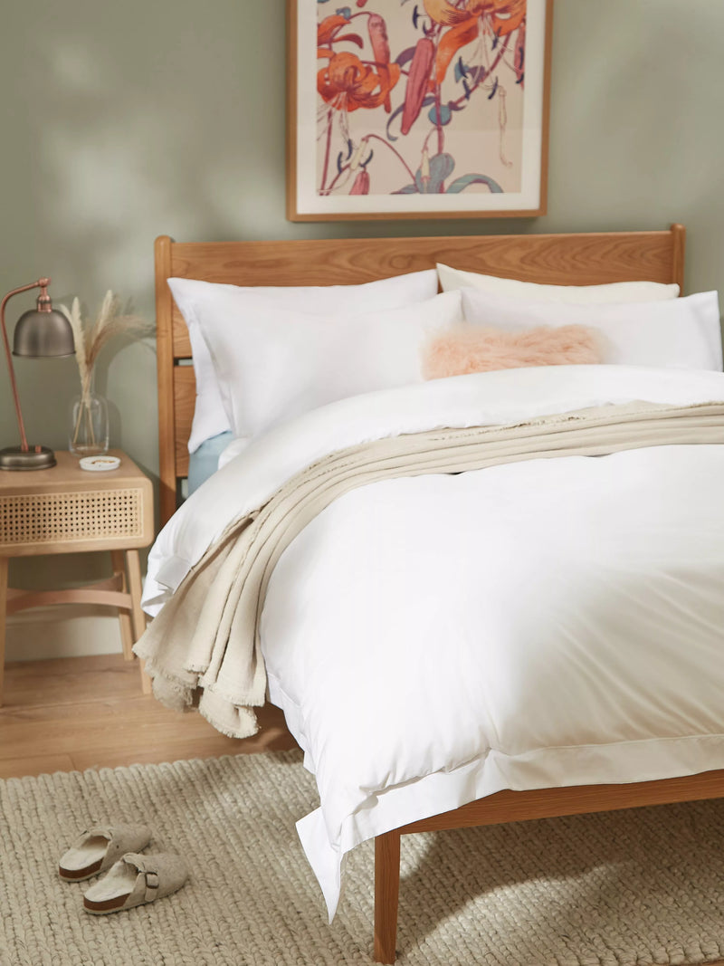 John Lewis embroidered percale pillowcase - British product