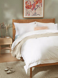 John Lewis embroidered percale pillowcase - British product