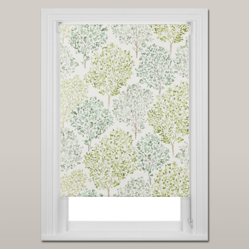 John Lewis Leckford Trees daylight roller blind green 61x160cm - British product