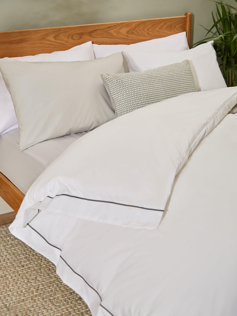 John Lewis embroidered percale pillowcase - British product