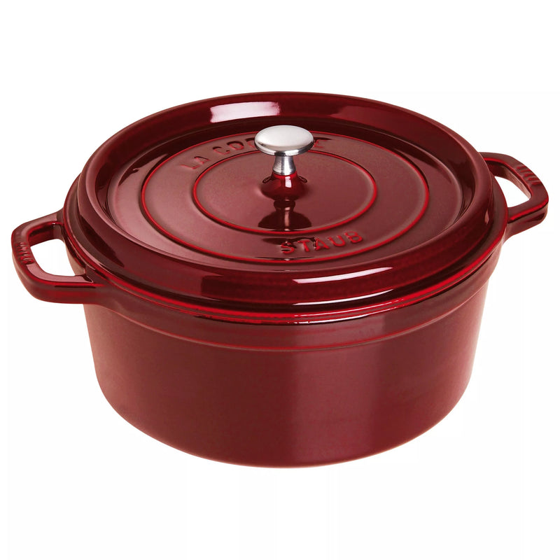 STAUB Cocotte Round Cast Iron Casserole - Black 28cm
