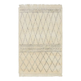 John Lewis John Lewis Hebri Hand Knotted Berber Style Wool Rug, Cream, 240cm x 170cm- Buy online at McGrocer