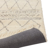 John Lewis rug cream Berber style hand knotted wool large, imported from the UK