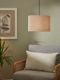 John Lewis Sophia pure linen drum lampshade, imported from the UK