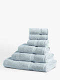 John Lewis Egyptian Cotton Face Cloth (Set of 2), Pale Pacific