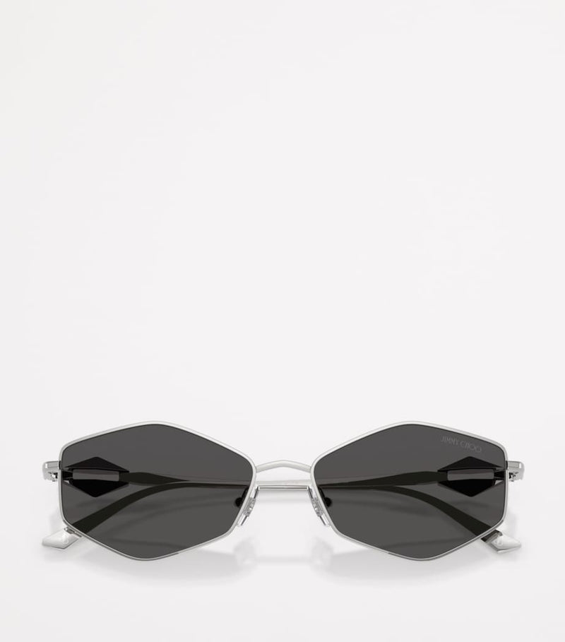 Jimmy Choo Zoey hexagonal sunglasses, imported from the UK