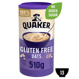 Quaker Gluten Free Original Porridge Oats 510g, imported from the UK