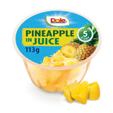 Dole canned pineapple in juice 113g - British product