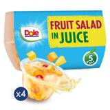 ASDA Dole Fruit Salad in Juice Fruit Pots 4 x 113g (452g)- Buy online at McGrocer