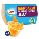 ASDA Dole Mandarin in Orange Flavour Jelly Snack Pots 4 x 123g (492g)- Buy online at McGrocer
