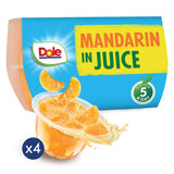 Dole mandarin in juice cups 4 x 113g - British product