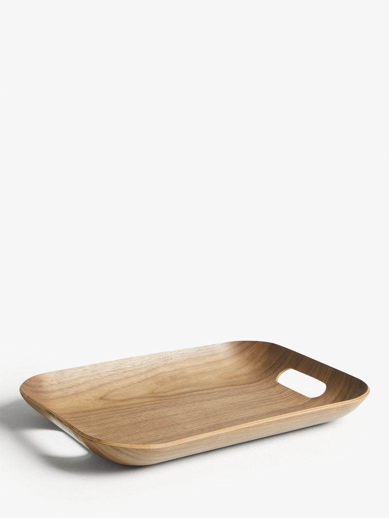 John Lewis natural walnut veneer tray, UK version