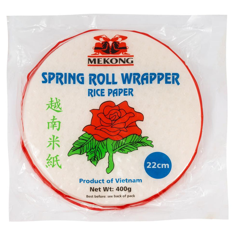 Mekong rice paper spring roll wrapper 22cm - British product