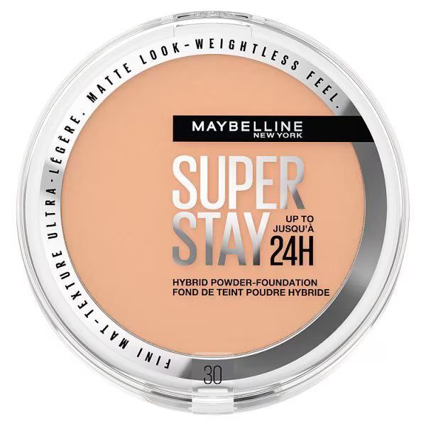 Maybelline Hybrid Powder Foundation Shade 30, imported from the UK