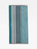 Margo Selby Bath Towel Blue 130x70cm, imported from the UK
