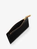 Whistles coin purse shiny embossed croc black - British product