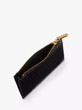 Whistles coin purse shiny embossed croc black - British product
