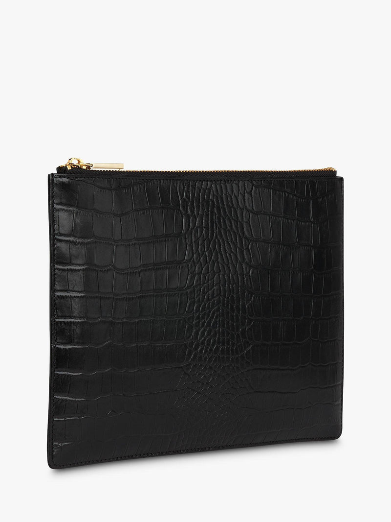 Whistles shiny croc leather purse, imported from the UK