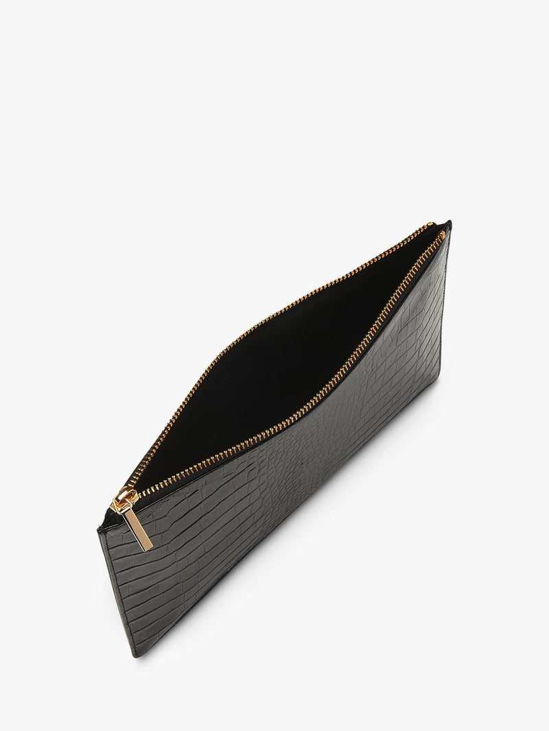 Whistles shiny croc leather purse, imported from the UK