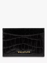 John Lewis Whistles Shiny Croc Leather Card Holder- Buy online at McGrocer