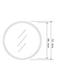 John Lewis Scandi round oak wood wall mirror - British product